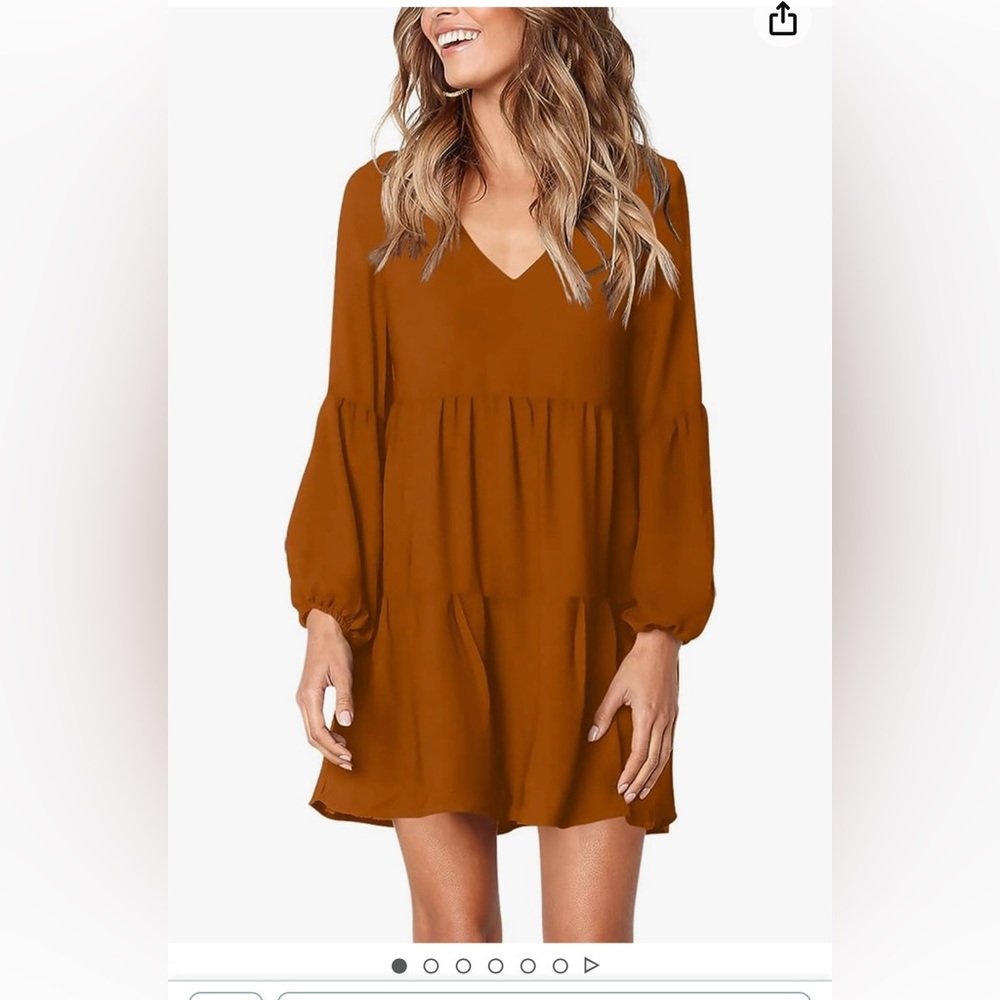 New casual v neck dress